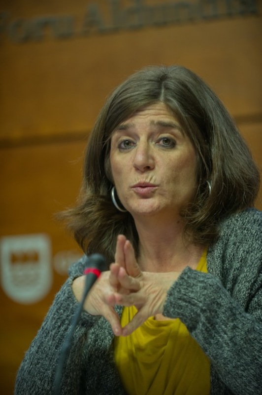 Helena Franco, diputada de Hacienda de Gipuzkoa. (Andoni CANELLADA /ARGAZKI PRESS)