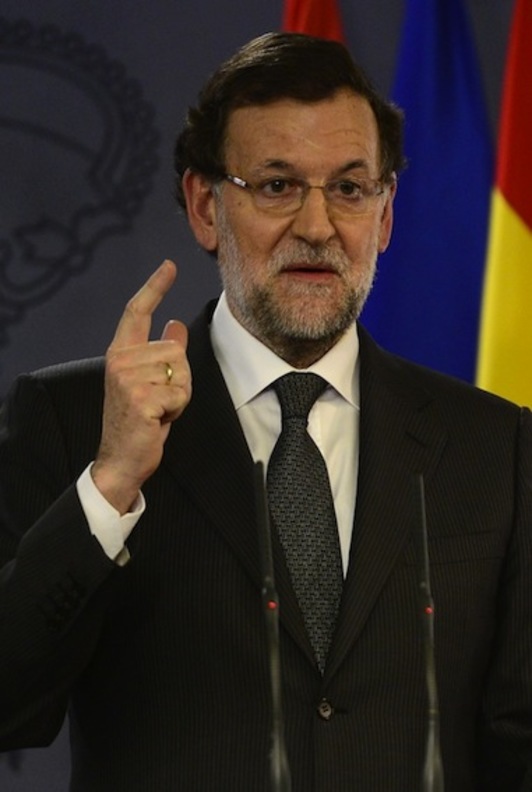 Mariano Rajoy, en una comparecencia anterior. (Javier SORIANO/AFP PHOTO)