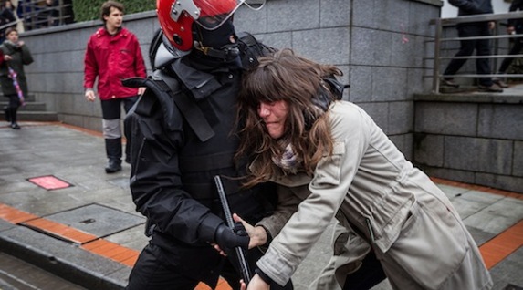 Tentsio uneak bizi izan dira Iragorriren atxiloketaren ondotik.  (Aritz LOIOLA/ARGAZKI PRESS)