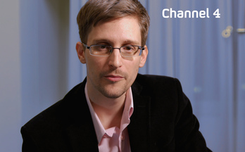 Snowden ene l canal de televisión Channel 4. (AFP)