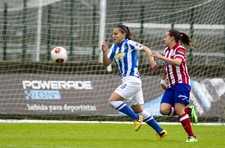Realak Atletico Madril mendean hartu du Zubietan. (Juan Carlos RUIZ / ARGAZKI PRESS)
