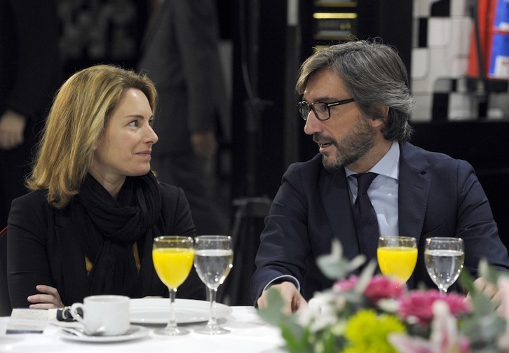 Quiroga y Oyarzábal, en una reciente imagen tomada en Bilbo. (Marisol RAMIREZ/ARGAZKI PRESS)