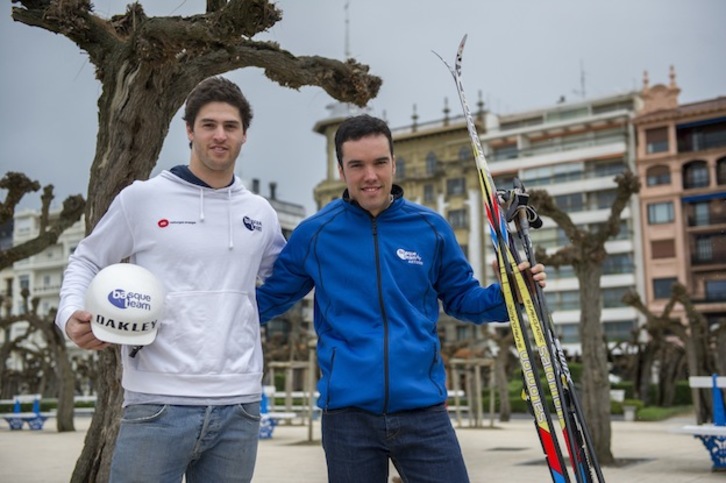 Lucas Egibar e Imanol Rojo. (Gorka RUBIO / ARGAZKI PRESS)