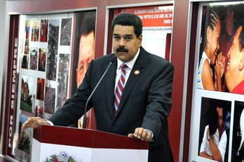 Maduro en un acto público durante su visita a La Habana. (Marcelino VAZQUEZ / AFP)