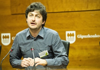 El diputado guipuzcoano de Medio Ambiente, Iñaki Errazkin. (Gorka RUBIO/ARGAZKI PRESS)