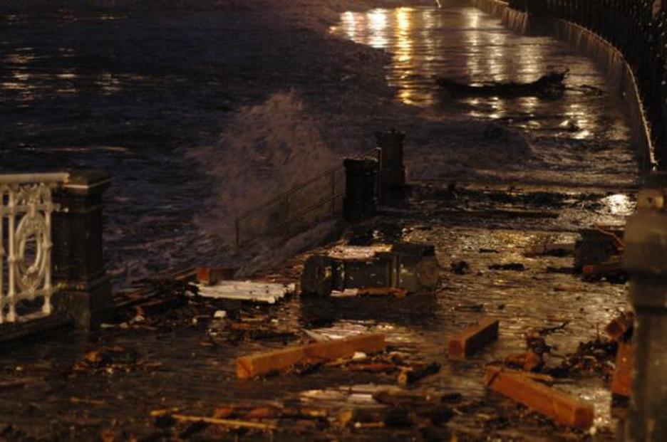 La rampa de los relojes en La Concha. (via twitter @GARA_iintziarte)