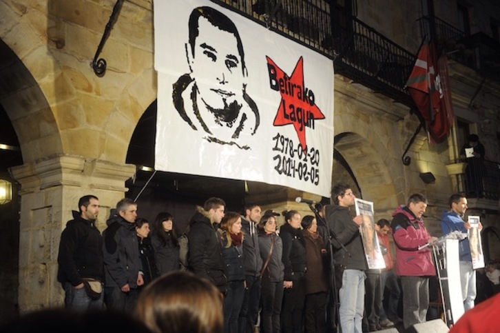 Acto final en la plaza de Elorrio. (ARGAZKI PRESS)