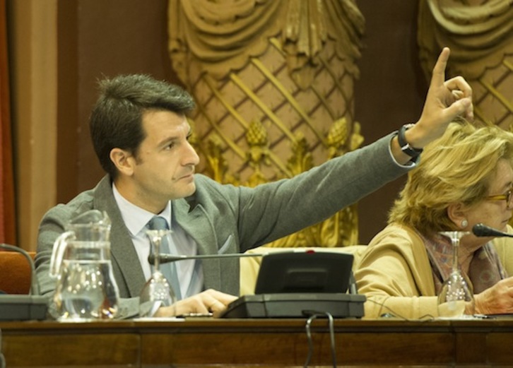 El portavoz del PP en el Ayuntamiento de Donostia, Ramón Gómez. (Gorka RUBIO/ARGAZKI PRESS)