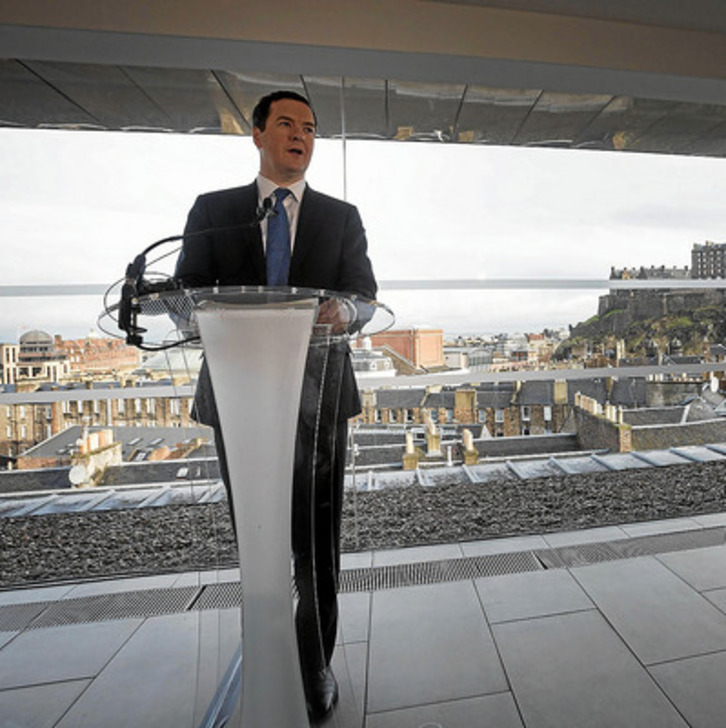 George Osborne, ministro británico de Finanzas. (James GLOSSOP / AFP PHOTO)
