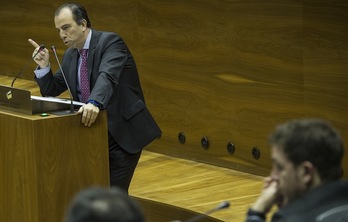 Carlos García Adanero, portavoz parlamentario de UPN. (Jagoba MANTEROLA / ARGAZKI PRESS)