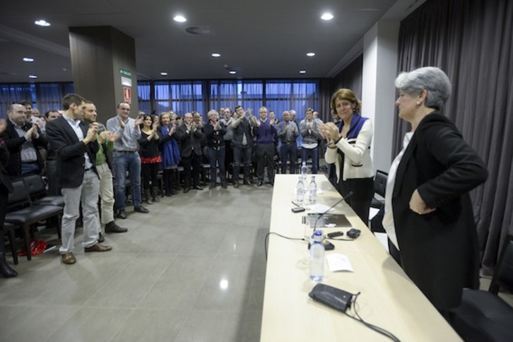 Acto de UPN celebrado el sábado en Tafalla. (Iñigo URIZ/ARGAZKI PRESS)