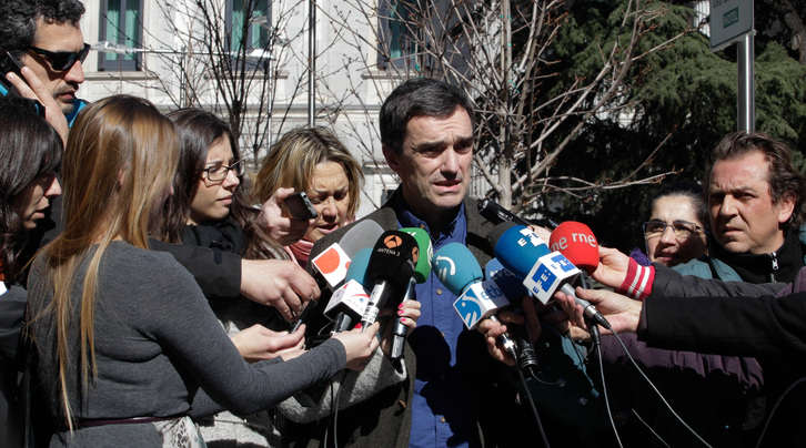 Jonan Fernández ha estado en Madrid arropando a los verificadores. (J.DANAE)