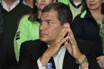 El presidente ecuatoriano, Rafael Correa. (Juan CEVALLOS/AFP PHOTO)