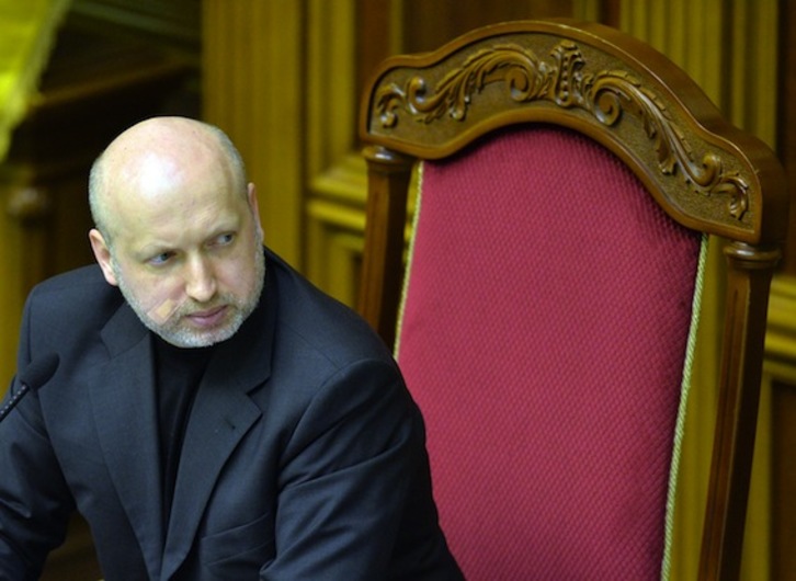 Oleksander Turchinov, presidente interino de Ucrania. (Serguei SUPINSKY/AFP PHOTO)