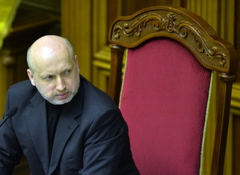 Oleksander Turchinov, presidente interino de Ucrania. (Serguei SUPINSKY/AFP PHOTO)