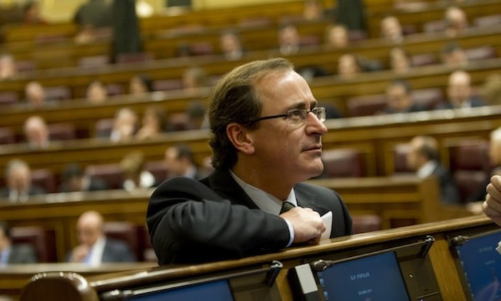 Alfonso Alonso, en el Congreso español. (Raúl BOGAJO / ARGAZKI PRESS)
