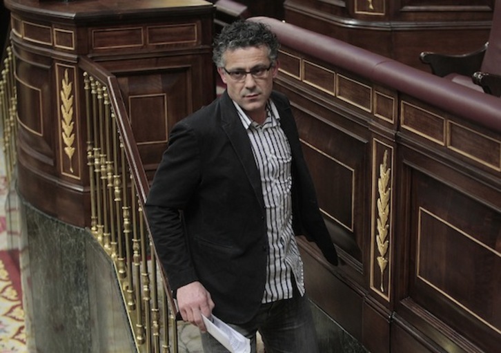 Xabier Mikel Errekondo, en una imagen en el Congreso. (J. DANAE/ARGAZKI PRESS)