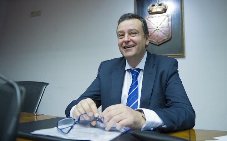 Juan José Lizarbe (PSN), presidente de la comisión. (Jagoba MANTEROLA/ARGAZKI PRESS)