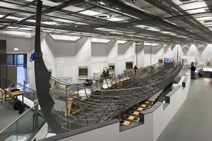 Roskilde 6, el mayor barco de guerra vikingo hallado hasta ahora. (Paul Raftery)