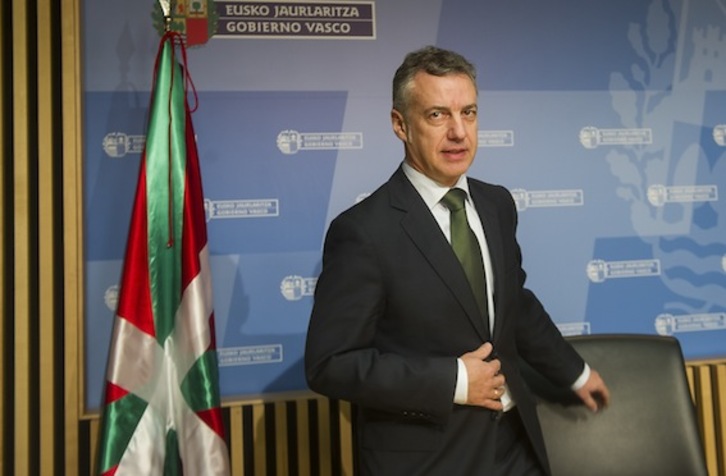 El lehendakari, Iñigo Urkullu. (Luis JAUREGIALTZO/ARGAZKI PRESS)