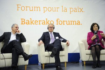 Aretoa bete eginda Baionako Unibertsitatean. (Nicolas MOLLO)