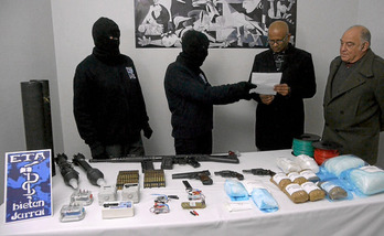  ETA confirma un proceso para sellar «hasta el último» de sus arsenales 