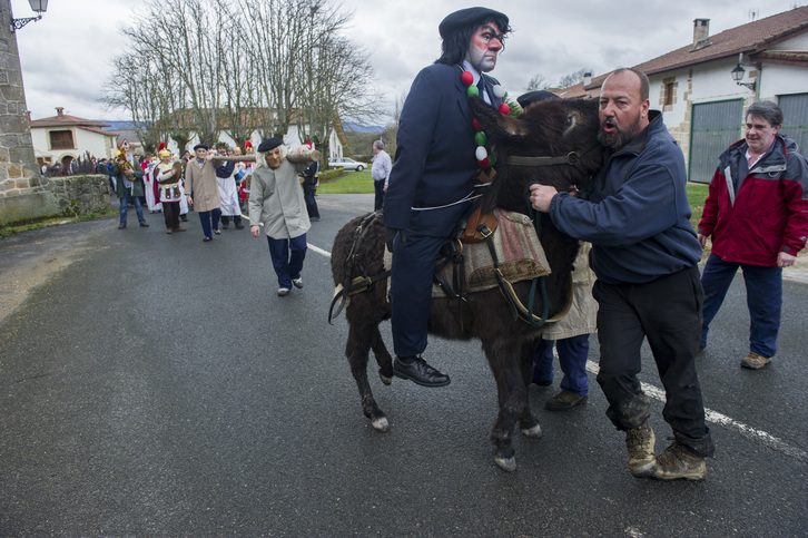 Marquitos Zalduondoko inauterietan. (Juanan RUIZ / ARGAZKI PRESS)