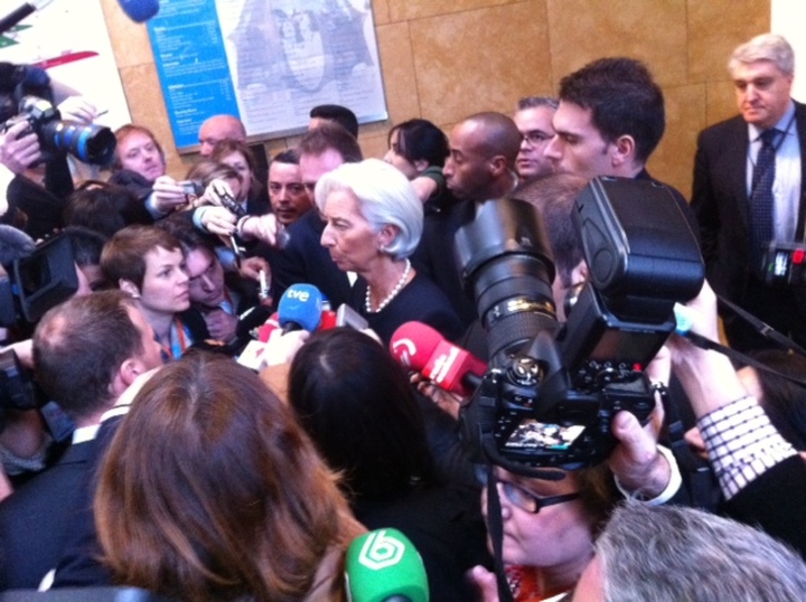 Christine Lagarde gaur Bilbon. 