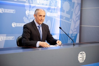 Josu Erkoreka, durante su comparecencia este martes. (IREKIA.NET)