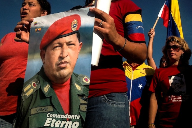Hugo Chávez ha sido también recordado en La Habana. (Adalberto ROQUE/AFP) 