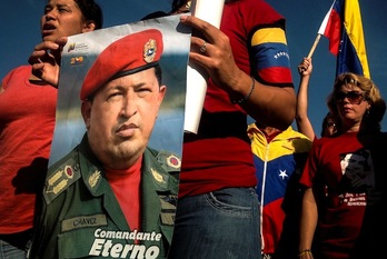 Hugo Chávez ha sido también recordado en La Habana. (Adalberto ROQUE/AFP) 