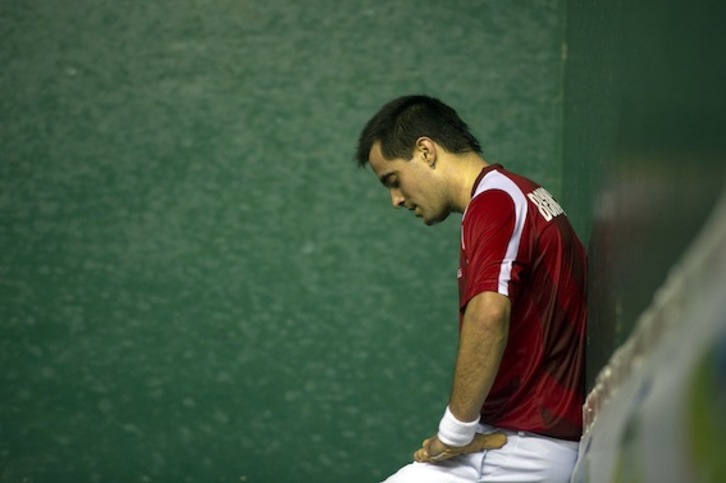 El delantero leitzarra Oinatz Bengoetxea. (Juan Carlos RUIZ/ARGAZKI PRESS)