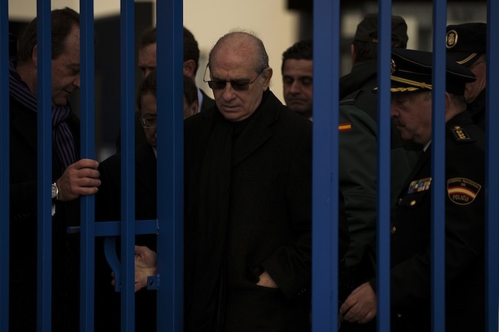 Fernández Díaz, en una anterior visita a Melilla. (Jorge GUERRERO / AFP PHOTO)