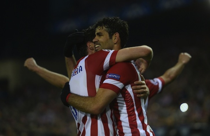 Atletico Madrilek 4-1 irabazi dio Milani. (Pierre Philippe MARCOU/AFP PHOTO)