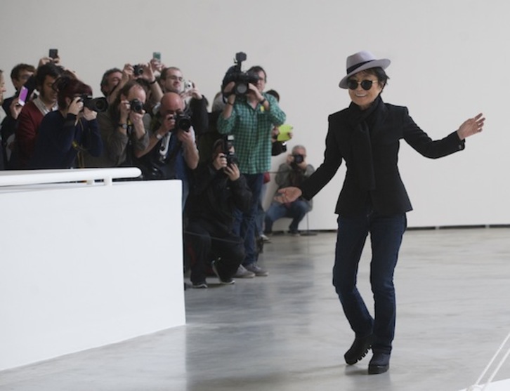 Yoko Ono, en el Museo Guggenheim. (Marisol RAMIREZ/ARGAZKI PRESS)
