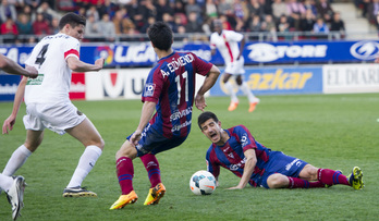 El Eibar ha perdido una buena oportunidad de distanciar a sus perseguidores en la clasificación. (Raul BOGAJO / ARGAZKI PRESS)