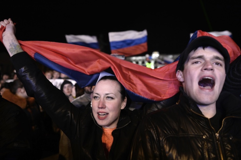 Simferopol. (DIMITAR DILKOFF / AFP) Simferopol. (DIMITAR DILKOFF / AFP)