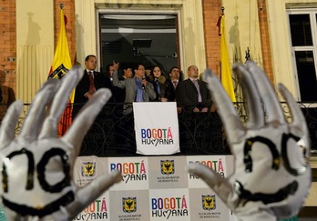 Gustavo Petro, destituido alcalde de Bogotá. (Guillermo LEGARIA/AFP PHOTO)