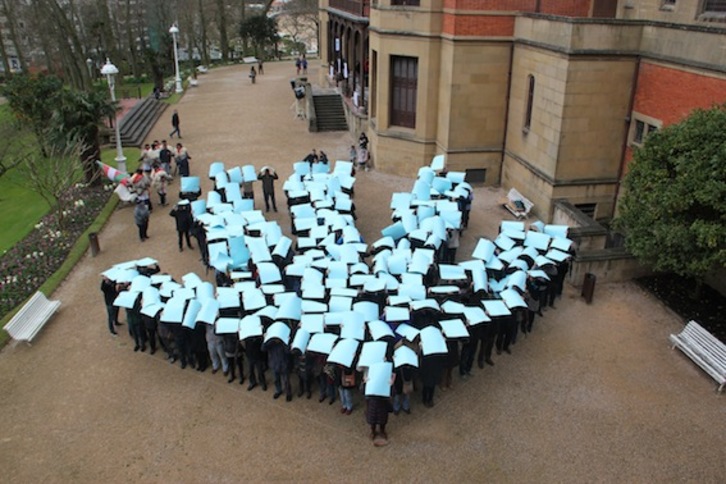 Mosaico formado en el Palacio Miramar de Donostia. (NAIZ.INFO)