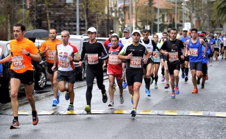 Medio maratón entre Azkoitia y Azpeitia. (Juanan RUIZ/ARGAZKI PRESS)