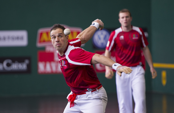 Olaizola ha cuajado una liguilla espectacular. (Andoni CANELLADA / ARGAZKI PRESS)