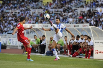 Alberto De la Bella volverá a jugar tras su lesión. (Jon URBE / ARGAZKI PRESS)
