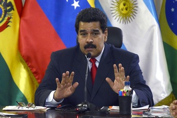 Maduro ha anunciado la detención de los militares al inicio de una reunión de la Unasur. (Leo RAMÍREZ/AFP).