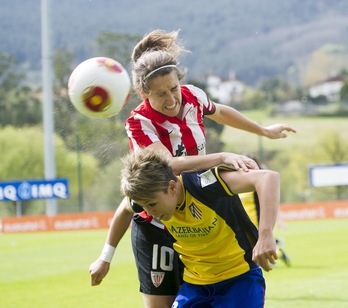 Con la victoria de hoy, las chicas del Athletic afianzan el segundo puesto en la tabla. (Marisol RAMIREZ/ARGAZKI PRESS)