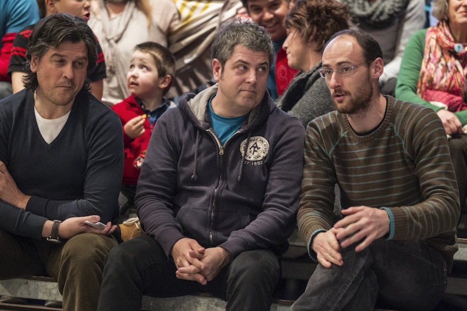 Varios de los participantes, entre ellos, Kepa Junkera (centro) y Amets Arzallus (derecha). (Ariz LOIOLA/ARGAZKI PRESS) Varios de los participantes, entre ellos, Kepa Junkera (centro) y Amets Arzallus (derecha). (Ariz LOIOLA/ARGAZKI PRESS)