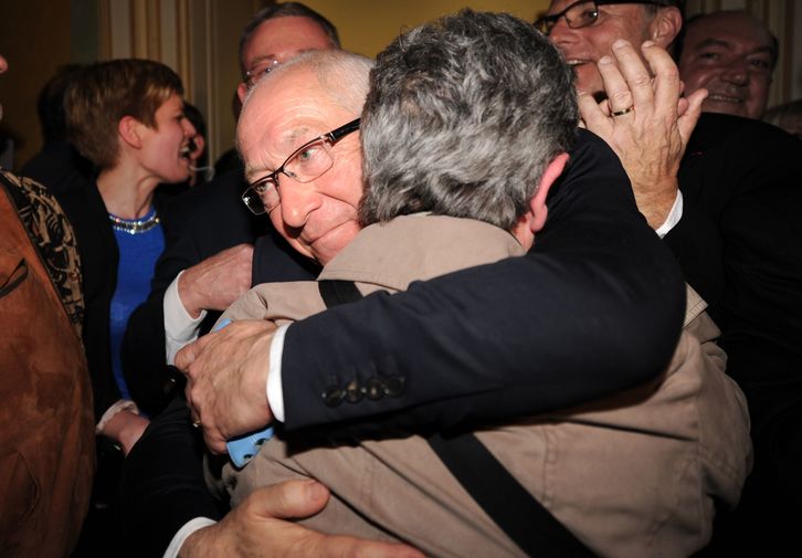 Etchegaray celebra la victoria. (Gaizka IROZ)