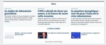 Captura de pantalla de parte de la portada de lemonde.fr.