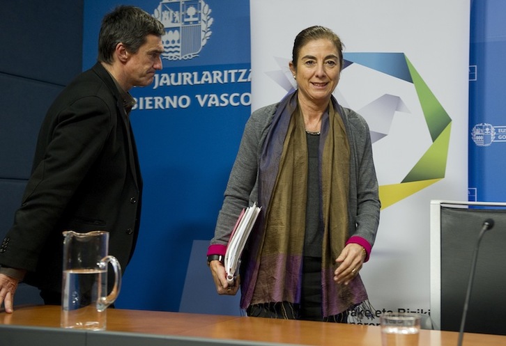 Cristina Uriarte, en una comparecencia en noviembre pasado. (Raúl BOGAJO/ARGAZKI PRESS)