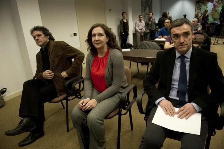 Txema Urkijo (izquierda) y Jonan Fernández (derecha). (Rául BOGAJO / ARGAZKI PRESS)