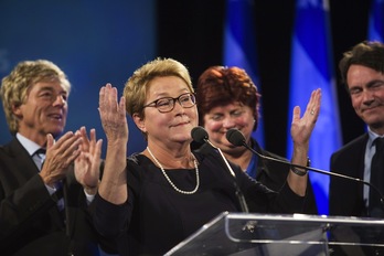 Pauline Marois ha anunciado que dimitirá como líder del PQ. (François LAPLANTE/AFP)